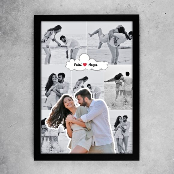 Couple Love Moments Frame – White Theme - Image 2