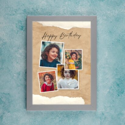 Vintage Paper Style Collage Frame