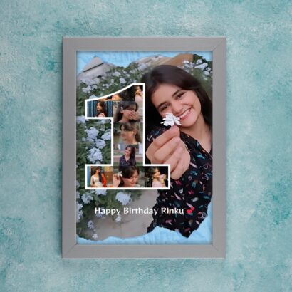 Number Collage Birthday Frame – Rinku Edition