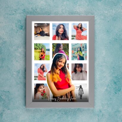 White Grid Photo Frame – Elegant Collage