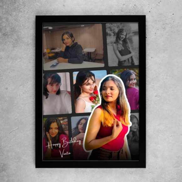 Stylish Collage Frame – Bold Birthday Look - Image 2