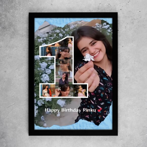 Number Collage Birthday Frame – Rinku Edition - Image 2