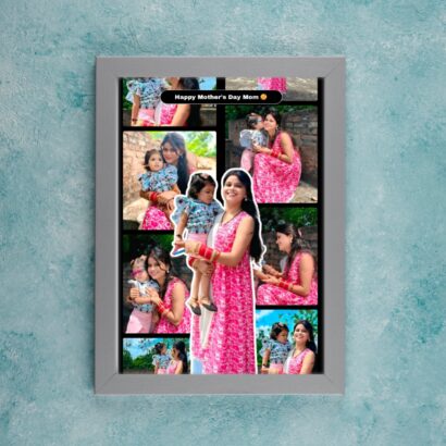 Colorful Vertical Photo Collage Frame for Mom