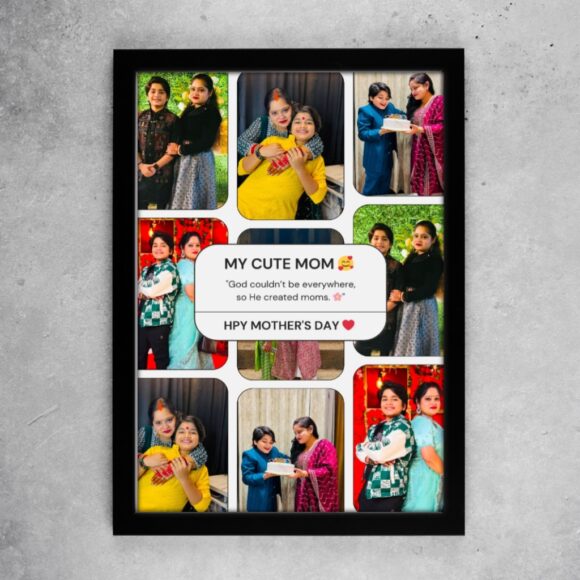 Cute Mom Multi-Photo Frame with Text Labels - Image 2