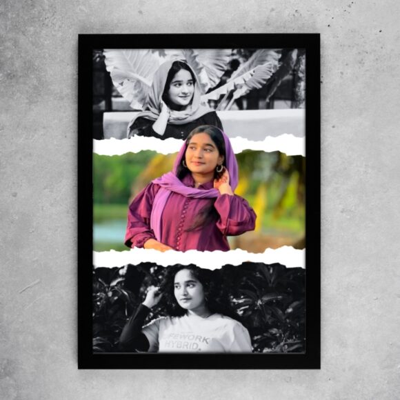 Triple Torn-Effect Mixed Photo Frame - Image 2