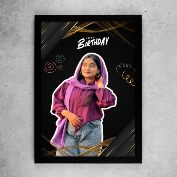 Doodle Style Birthday Frame for Girls - Image 2
