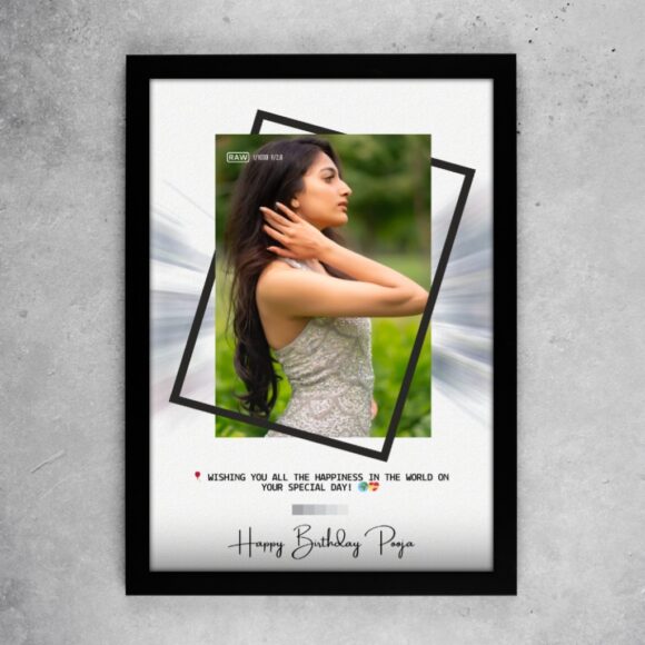 Minimal Geometric Birthday Frame for Her - Image 2