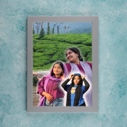 Custom Nature Background Portrait Frame