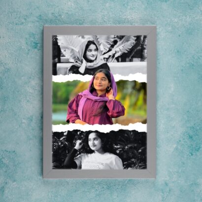 Triple Torn-Effect Mixed Photo Frame
