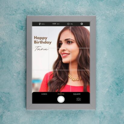 Selfie Camera UI Birthday Frame